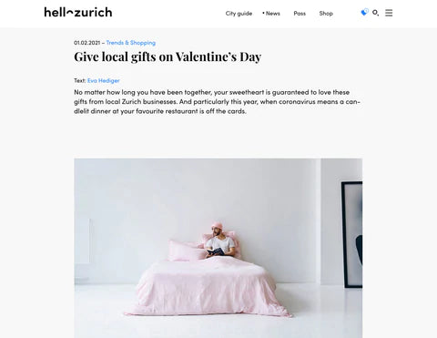 Hello Zurich gift's guide for Valentine's day!