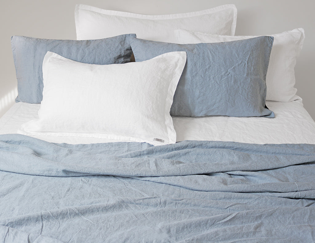 Mix&Match linen pillowcase Aqua - Naughty Linen
