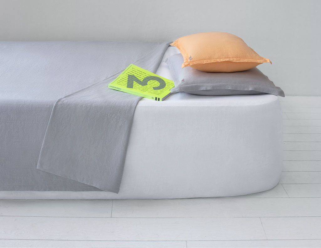 Mix&Match linen pillowcase Fog - Naughty Linen